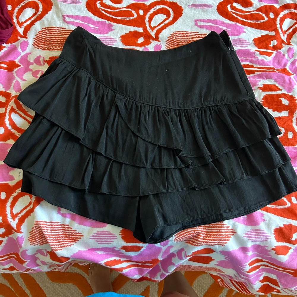Mustard seed black mini skort
